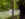 A person standing in the shadows looks out at the well-lit gardens in Longwood Gardens