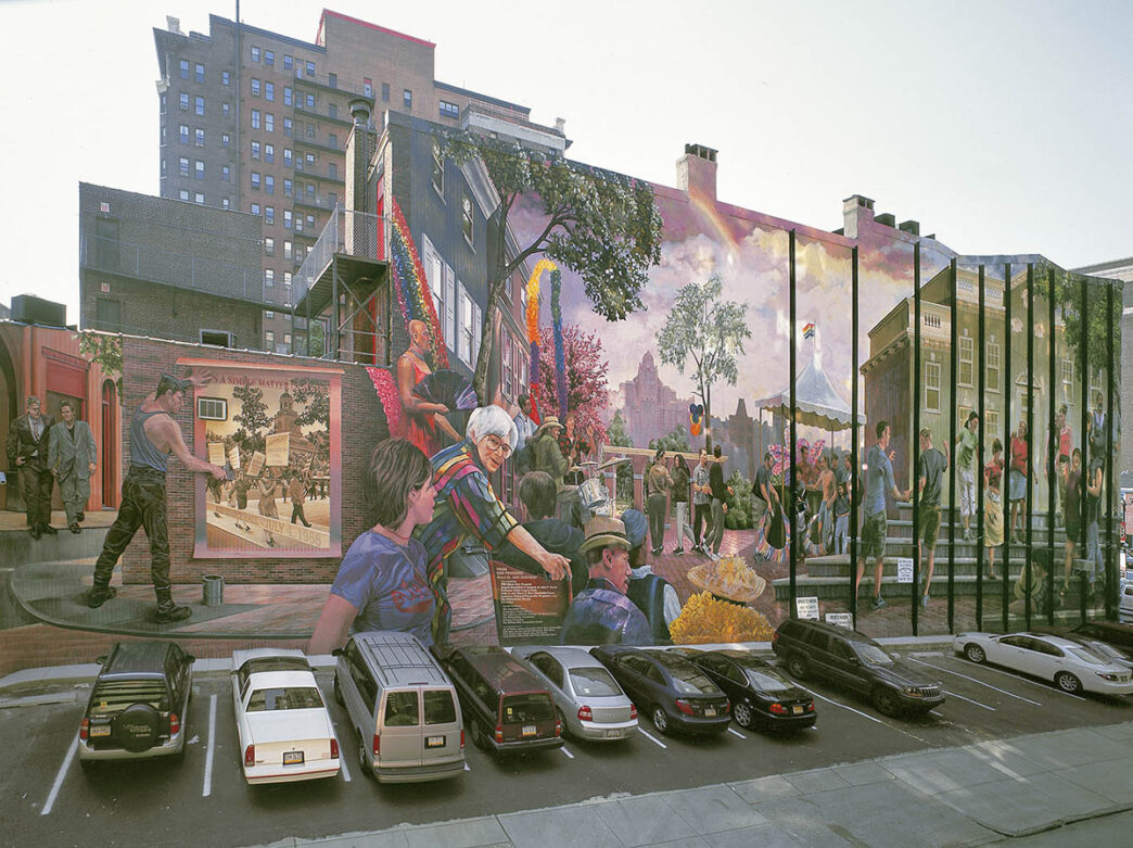 The Pride and Progress mural by Ann Northrup