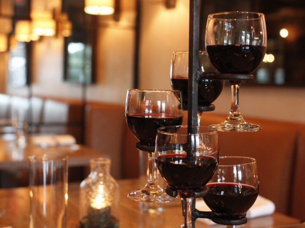 Special wine flight at Penn's View Hotel's Panorama Wine Bar