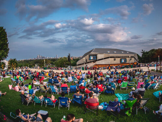 Outdoor concert at the Mann Center