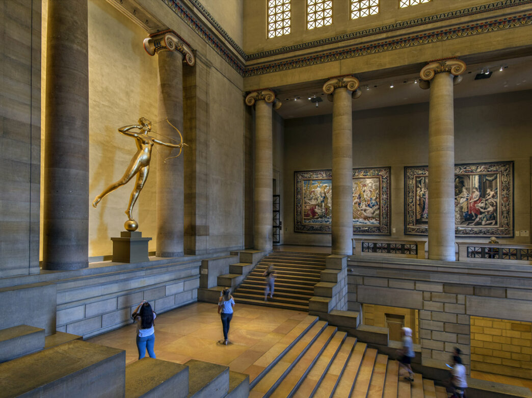 The Great Stair Hall at the Philadelphia Art Museum
