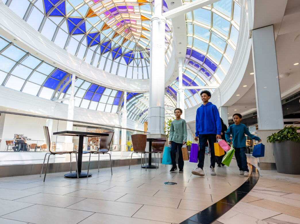 Family shopping at King of Prussia Mall
