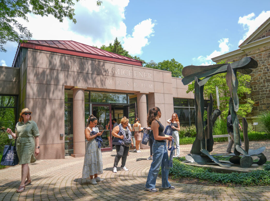 People outside the Michener Art Museum