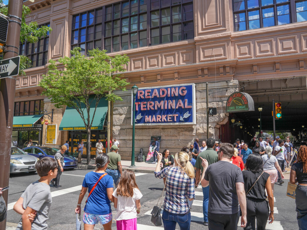 People outside Reading Terminal Market