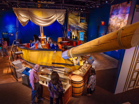 Guests exploring the Museum of the American Revolution