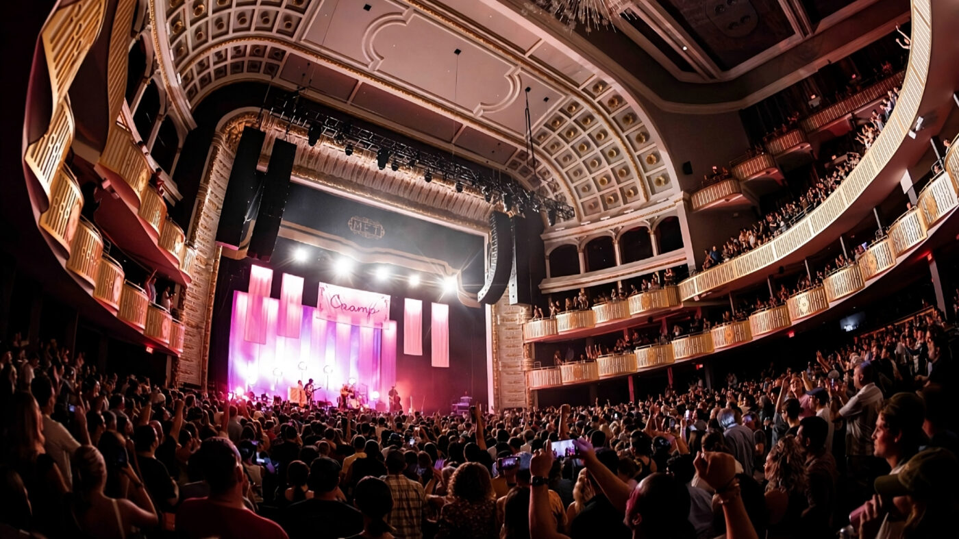 Band on stage at The Met Philadelphia
