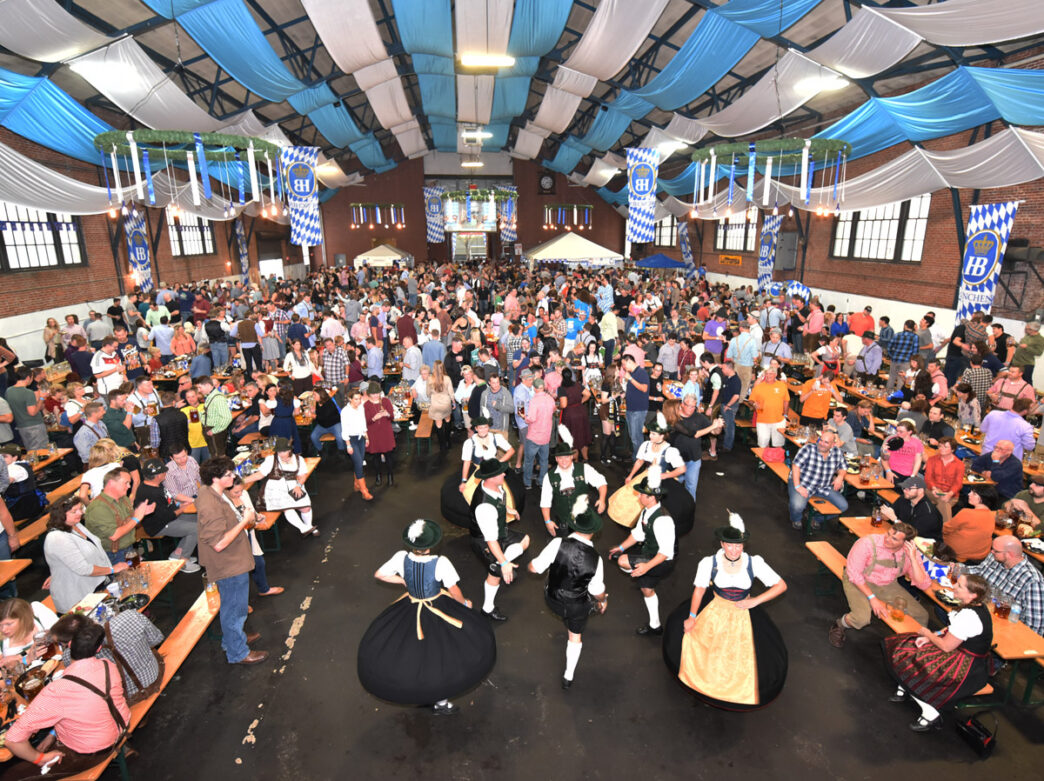 People celebrating Oktoberfest