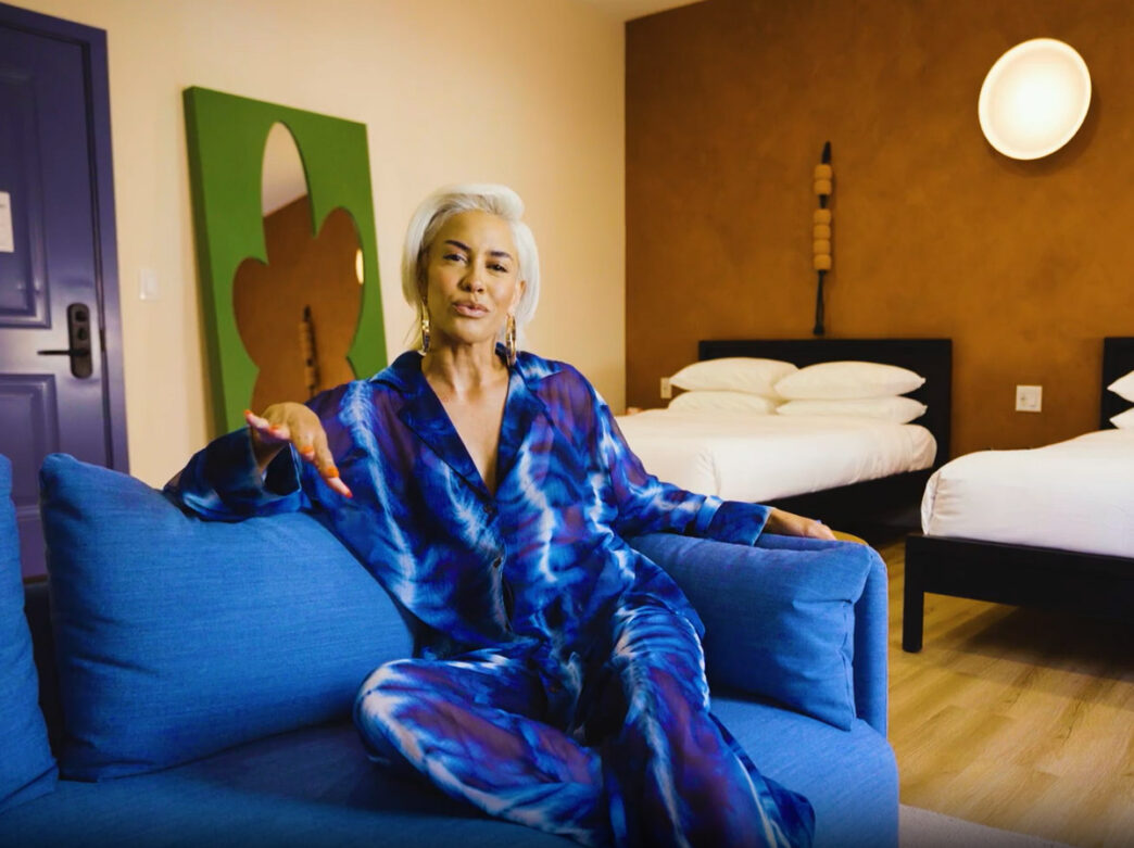 Woman sitting in the YOWIE Hotel