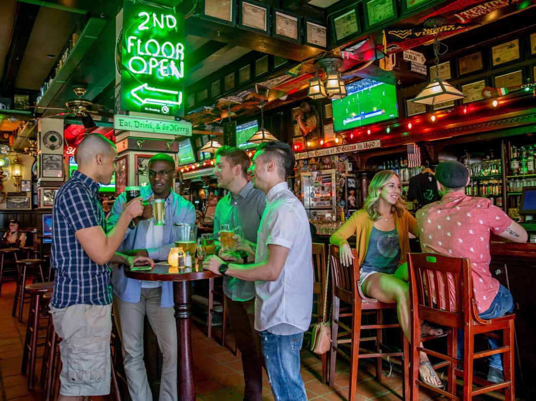 People drinking at McGillin's Olde Ale House