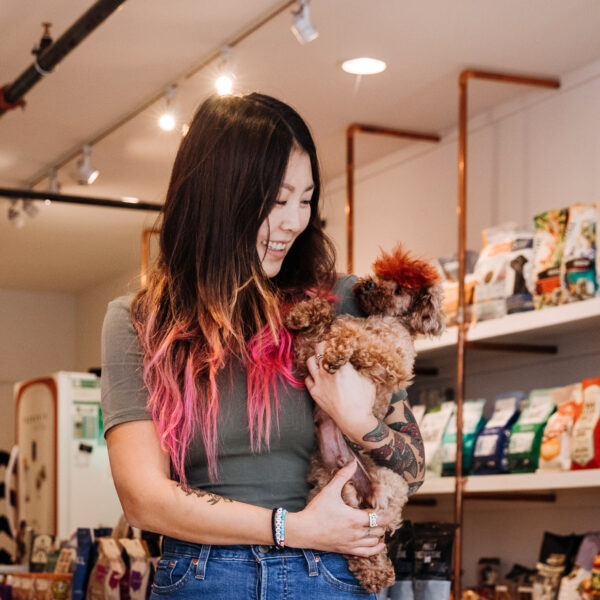 Amy Ko and Churro at ham + bone