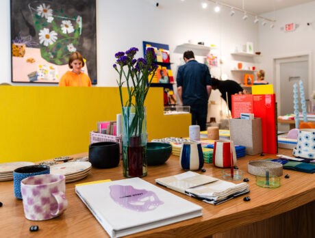 People shop at the colorful YOWIE Shop in Philadelphia