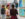 Three people admire artwork displayed at InLiquid Gallery in Philadelphia.