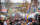 Crowd of people walking through Manayunk during the StrEAT Food Festival