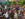 Block party attendees move and dance to music playing at the All Love Block Party in Philadelphia.