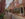 Two people walk down the cobblestone and brick street of Elfreth's Alley. Brick homes with flower boxes and American flags line the street.