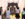 Six people stand around the Liberty Bell and observed it.