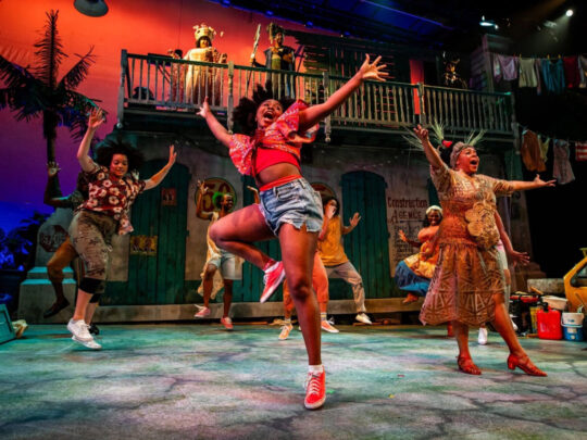 Performers dance and sing on stage at the Arden Theatre Co. in Philadelphia
