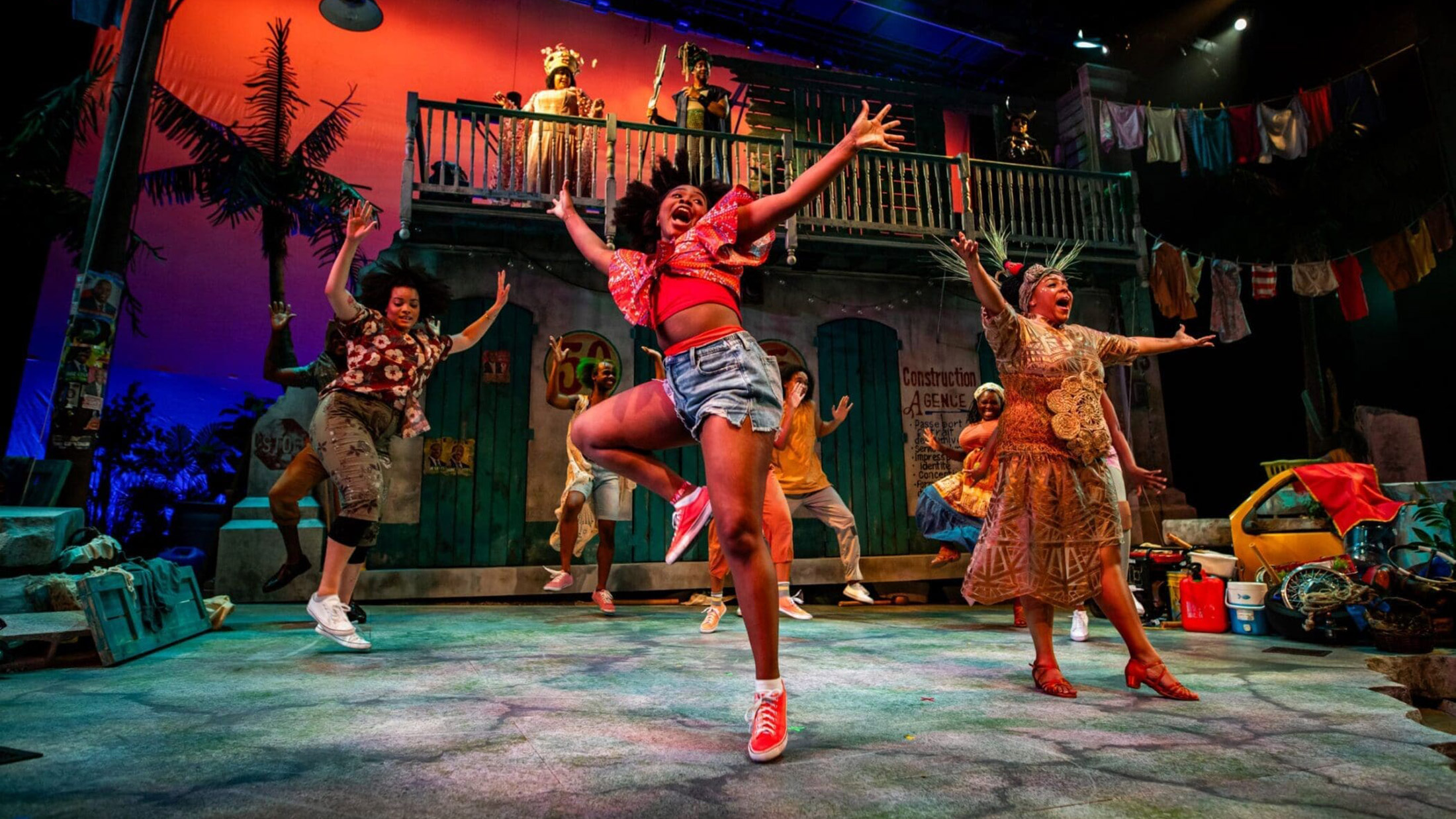 Performers dance and sing on stage at the Arden Theatre Co. in Philadelphia