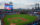 A shot of the baseball field and Citizens Bank Park with the Philadelphia skyline in the distance.