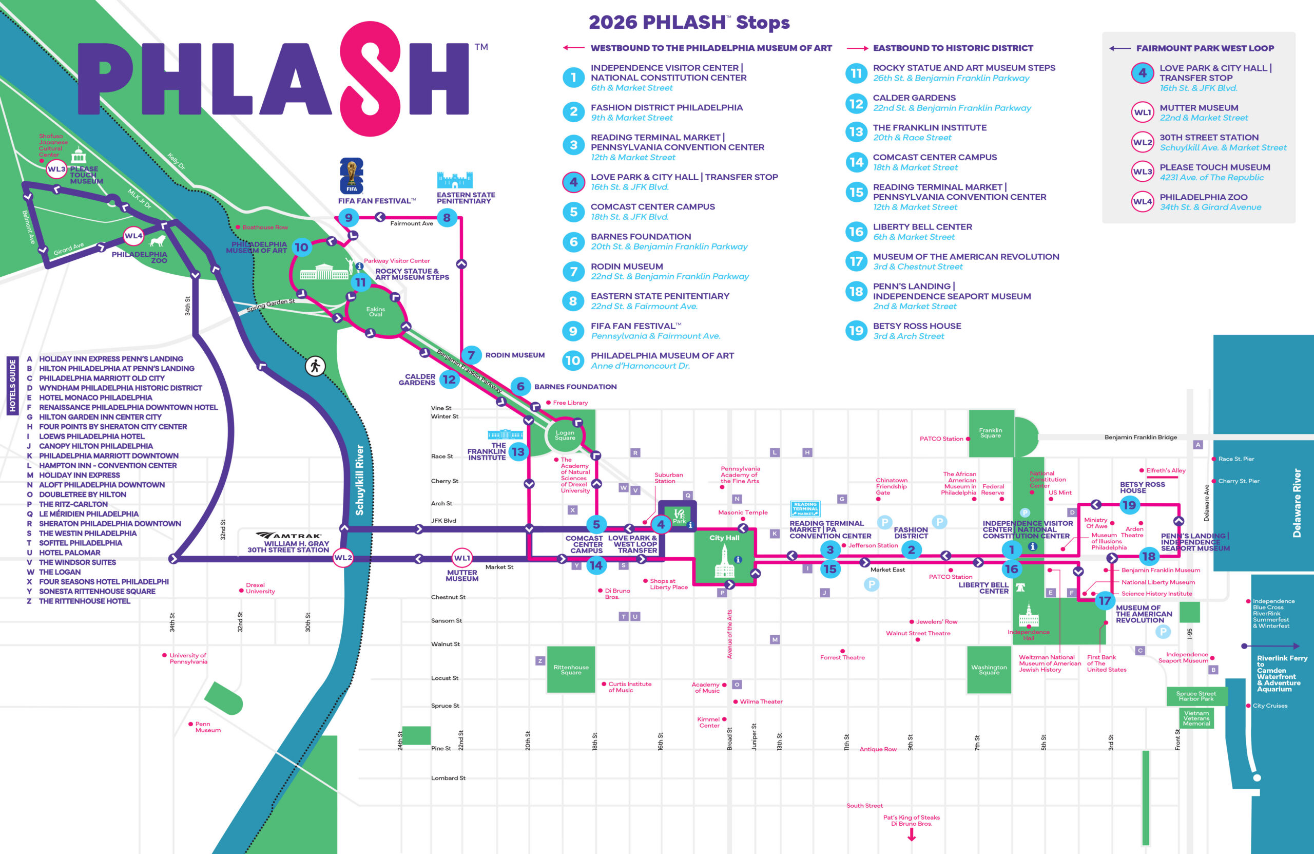 PHLASH Full Route Map