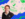 Visit Philadelphia's resident FIFA World Cup 26 expert Andrew Zwarych poses against a graphic background featuring Philadelphia-themed illustrations, including a hoagie, sports gloves, a soccer ball, and raised champagne glasses. Bold blue and green geometric patterns frame the image, creating a colorful, modern portrait.
