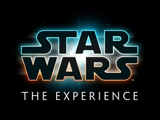 A graphic that says Star Wars: The Experience against a black background