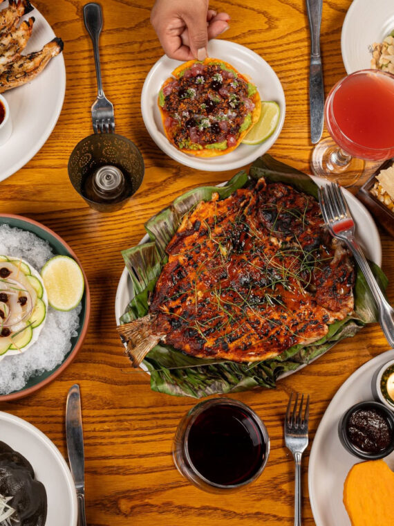 An enticing spread of authentic live-fire Mexican dishes at Amá, an award-winning restaurant from Chef Frankie Ramirez.
